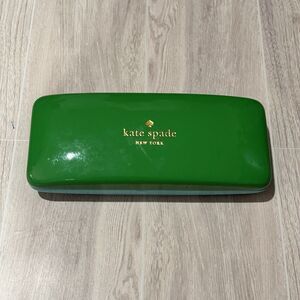 Kate Spade New York Glasses Case Hard Clamshell Blue Green Sunglasses Holder